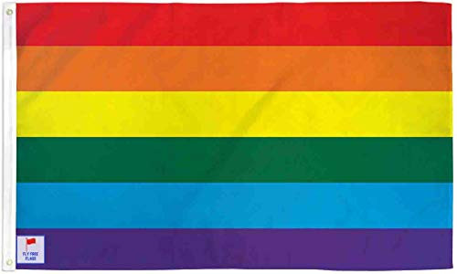 The Flag Joint   Rainbow Pride 3x5ft Fly Free Flag   Poly