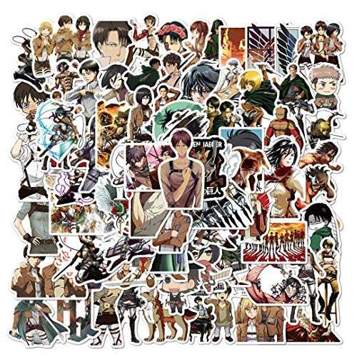 100Pcs Cartoon Attack On Titan Waterproof Stickers for Water Bottle Cup Laptop Bike Skateboard Luggage Box Vinyl Graffiti Patches BRJHSL 100Pcs Cartoon Attack On Titan Waterproof Stickers for Water Bottle Cup Laptop Bike Skateboard Luggage Box Vinyl Graffiti Patches BRJHSL