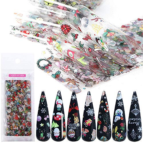 Christmas Nail Foil Transfer Sticker UNIME 10 Sheets Christmas Nail Art Foil Transfer Stickers Tips Wraps Adhesive Glitters Acrylic DIY Nail Decoration Christmas 10 Sheets Christmas Nail Foil Transfer Sticker UNIME 10 Sheets Christmas Nail Art Foil Transfer Stickers Tips Wraps Adhesive Glitters Acrylic DIY Nail Decoration Christmas 10 Sheets