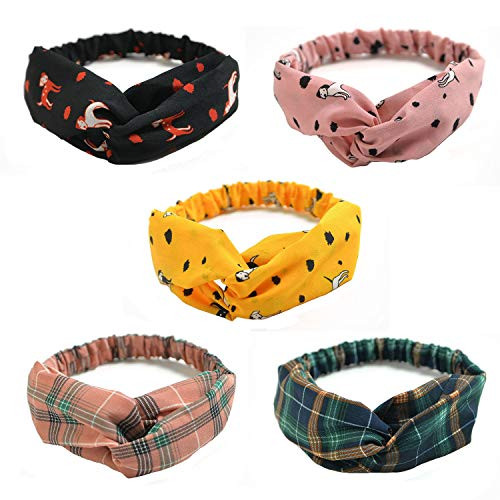 Boho Running Sport Headbands for Women Yoga Printed Criss Cross Elastic Head Wrap Boho Knot Hair Band Twisted Hair Accessories 5 Pcs Boho Running Sport Headbands for Women Yoga Printed Criss Cross Elastic Head Wrap Boho Knot Hair Band Twisted Hair Accessories 5 Pcs