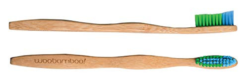 Bamboo Toothbrush   Adult   Soft Bristle   BPA Free Nylon Bristles   Eco Friendly  Biodegradable  Compostable  Vegan by WooBamboo