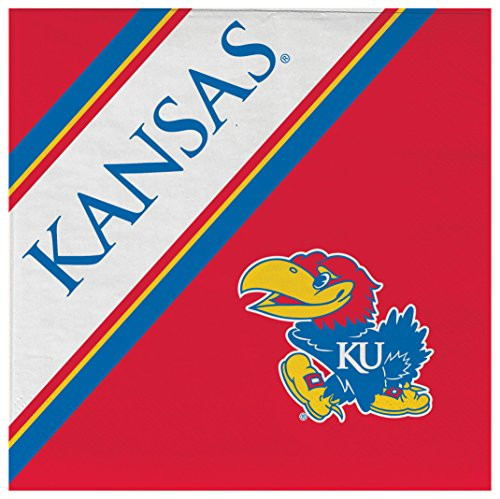 NCAA Kansas Jayhawks Disposable Paper Napkins  Pack of 20