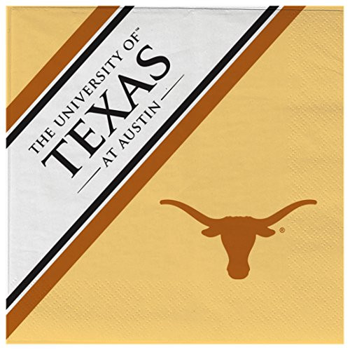 NCAA Texas Longhorns Disposable Paper Napkins  Pack of 20