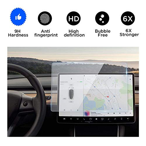 Tesla Model 3 Screen protector,Tempered Glass Screen Protector for Tesla Model 3,Wonderfulhz,9H Hardness,Anti Fingerprint,High Definition,Tesla 15 Car Navigation Touch Screen Protector Tesla Model 3 Screen protector,Tempered Glass Screen Protector for Tesla Model 3,Wonderfulhz,9H Hardness,Anti Fingerprint,High Definition,Tesla 15 Car Navigation Touch Screen Protector