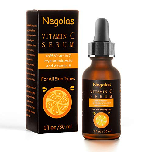 20 Vitamin C Serum for Face Hyaluronic Acid   Vitamin E   Natural   Organic Anti Wrinkle Whitening Vitamin C Serum for All Skin  1 fl oz