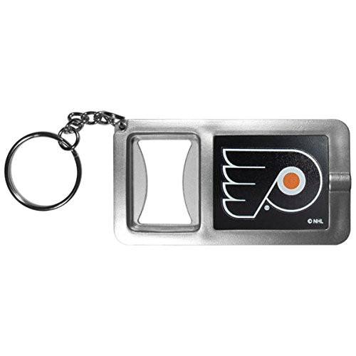 NHL Siskiyou Sports Fan Shop Philadelphia Flyers Flashlight Key Chain with Bottle Opener One Size Black NHL Siskiyou Sports Fan Shop Philadelphia Flyers Flashlight Key Chain with Bottle Opener One Size Black