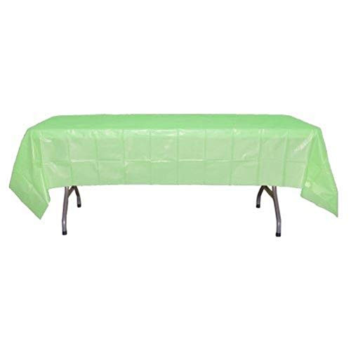 Mint Green plastic table cover 54 x 108 Mint Green plastic table cover 54 x 108