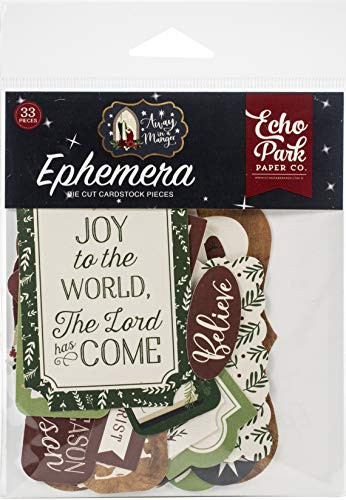 Echo Park Paper Company ephemera  red  green  blue  mint  woodgrain