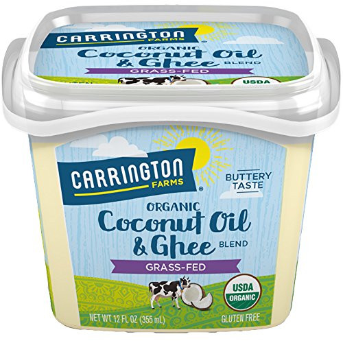USDA Organic Grass Fed Ghee and Coconut Oil Blend  12oz  Compare our cost per oz and Certified Organic  Carrington Farms
