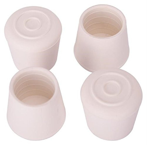 Mintcraft FE 50646 B Rubber Leg Tip  1 1 8 Inch  White