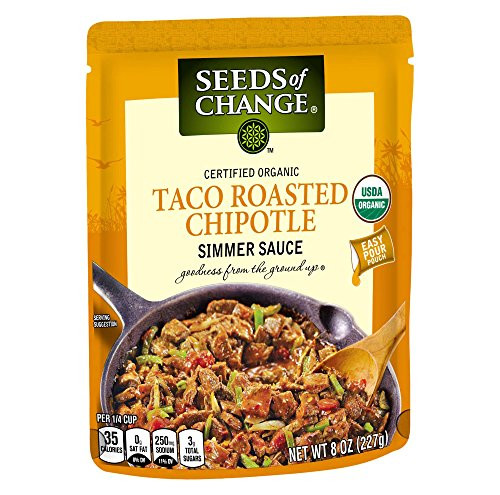 SEEDS OF CHANGE SIMMER SAUCE TACO RCHPTLE 8OZ