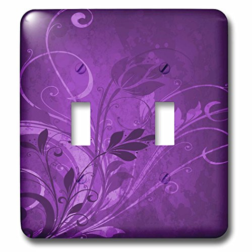 3dRose lsp 78564 2 Pretty Purple Flower Flourishes Double Toggle Switch 3dRose lsp 78564 2 Pretty Purple Flower Flourishes Double Toggle Switch