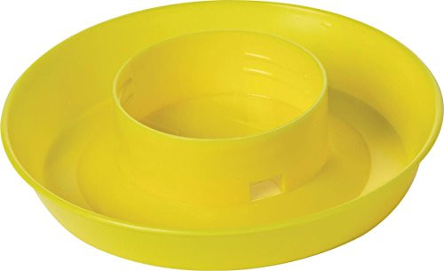 LITTLE GIANT Screw On Poultry Water Base   1 Quart Color  Yellow