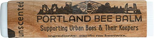 Portland Bee Balm Natural Handmade Beeswax Based Lip Balm  Unscented Single Tube