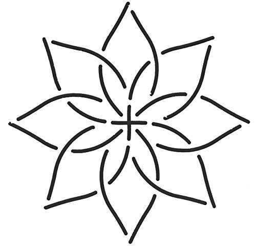 Quilting Creations Continuous Floral Border Quilt Stencil  4