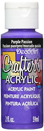 DecoArt Crafter s Acrylic Paint  2 Ounce  Purple Passion
