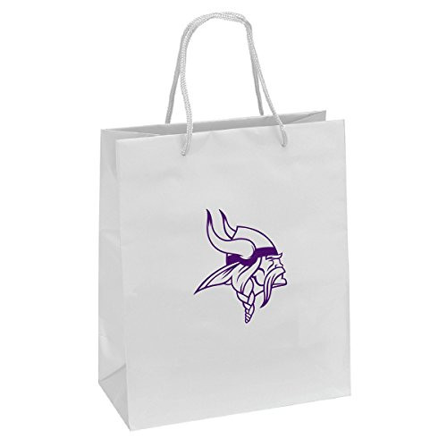 Pro Specialties Group NFL Minnesota Vikings Gift Bag White Purple One Size Pro Specialties Group NFL Minnesota Vikings Gift Bag White Purple One Size
