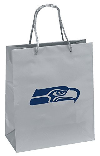 Pro Specialties Group NFL Seattle Seahawks Gift Bag  Silver Navy  One Size