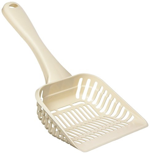 Petmate Litter Scoop w Microban  Giant  Bleached Linen  29113