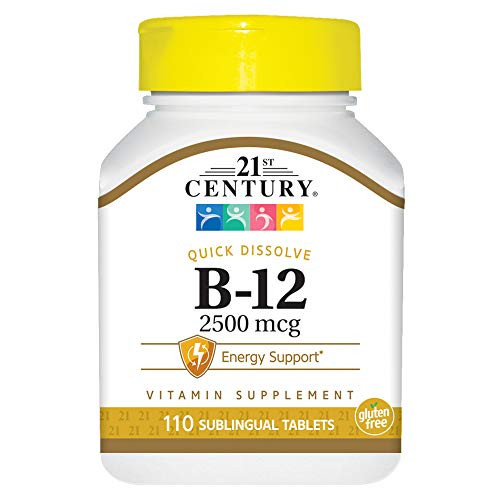 21st Century B 12 2500 mcg Sublingual Tablets  110 Count