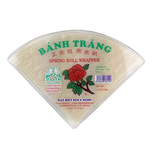 Banh Trang Red Rose Spring Rolls Paper Wrapper Roll Rice Paper 12 Once 6 Inch