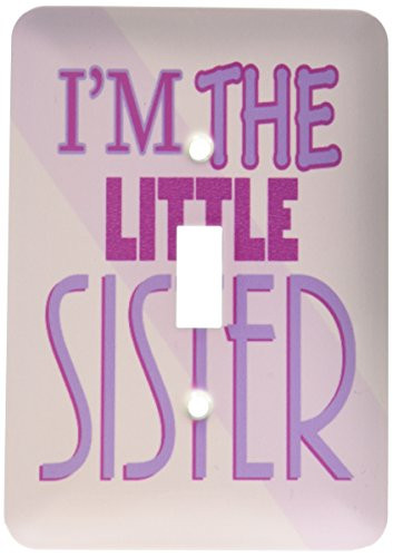 3dRose Lsp 13828 1 Im The Little Sister Purple Single Toggle Switch