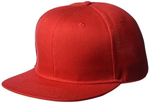 Marky G Apparel Flat Bill Cap  Red  OS