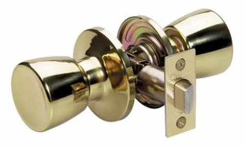 Master Lock TUO0403 Tulip Passage Door Hardware  Polished Brass