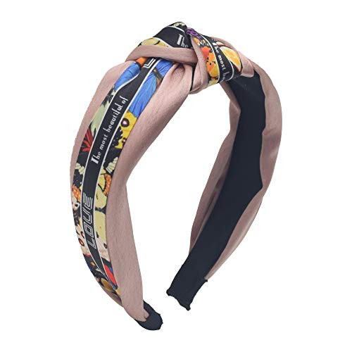 MHDGG Bandana Headband for Women Color Knot Headband for Women Wide Headband Handmade Turban Hair Hoops Accessories Hair Hoops with Bow Cross Head Band Wrap Pink MHDGG Bandana Headband for Women Color Knot Headband for Women Wide Headband Handmade Turban Hair Hoops Accessories Hair Hoops with Bow Cross Head Band Wrap Pink
