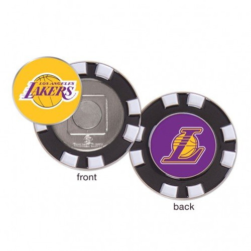 LA Los Angeles Lakers NBA Poker Chip Golf Ball Marker LA Los Angeles Lakers NBA Poker Chip Golf Ball Marker