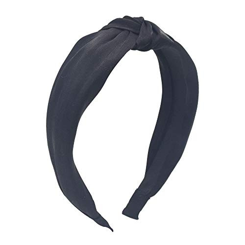 MHDGG Bandana Headband for Women Color Satin Knot Headband Discoloration Wide Headband Handmade Turban Hair Hoops Accessories Hair Hoops with Bow Cross Head Band Wrap Black MHDGG Bandana Headband for Women Color Satin Knot Headband Discoloration Wide Headband Handmade Turban Hair Hoops Accessories Hair Hoops with Bow Cross Head Band Wrap Black