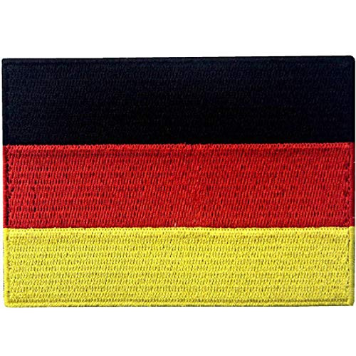 EmbTao Germany Flag Embroidered Emblem German Applique Iron On Sew On Patch EmbTao Germany Flag Embroidered Emblem German Applique Iron On Sew On Patch