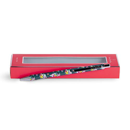 Vera Bradley Black Ink Ballpoint Pen, Pretty Posies