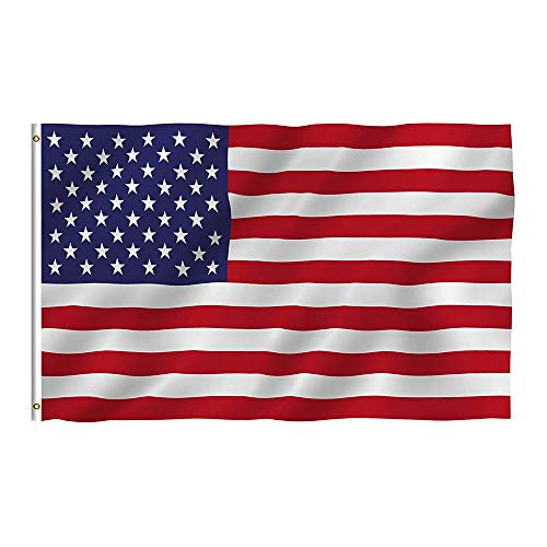 Oniche USA US Flag 3X5 FT American Flag Polyester National Flags Indoor Outdoor Flags Vivid Color Flag with Brass Grommets for Independence Day US Flag