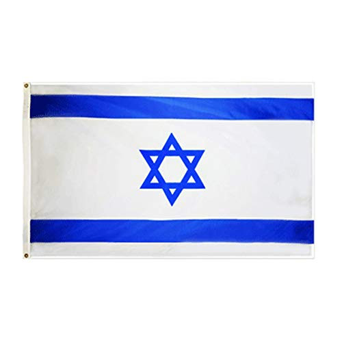 hxflag Israel Flag 3x5 Foot Israeli National Flags with Brass Grommets 3 X 5 Ft
