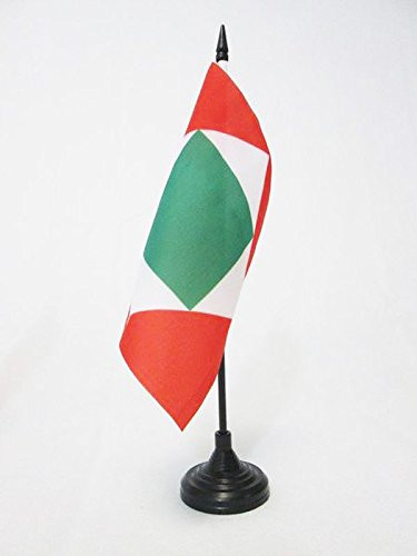 AZ FLAG Italian Republic 1802 1805 Table Flag 5   x 5     Former Italy Desk Flag 15 x 15 cm   Black Plastic Stick and Base