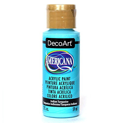 DecoArt Americana Acrylic Paint  2 Ounce  Indian Turquoise