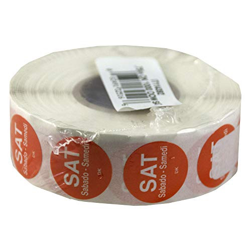 DayMark Day of the Week 3 4 Circle Permanent Label SAT Roll of 1 000 DayMark Day of the Week 3 4 Circle Permanent Label SAT Roll of 1 000