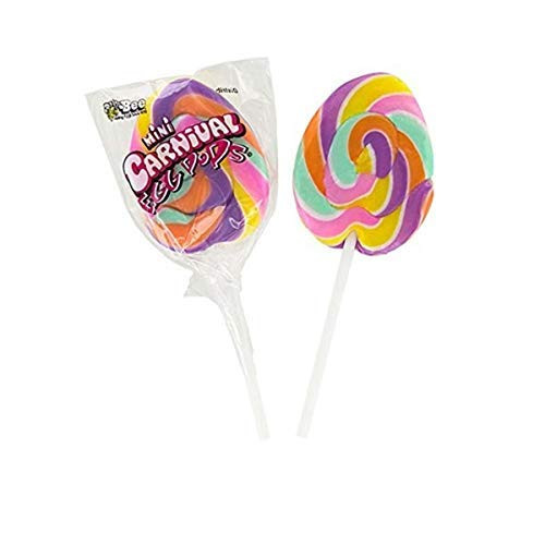 Bulk Individually Wrapped Candy Easter Lollipops Rainbow Swirl Egg Shaped Mini Carnival Pops  3 3 Ounces  Pack of 3