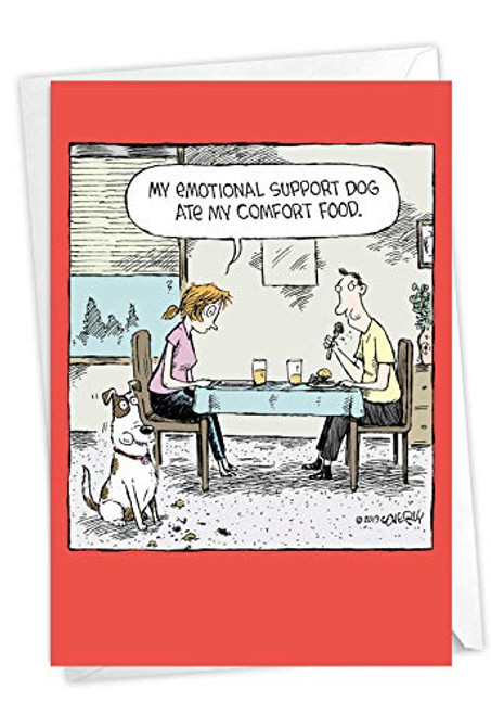 NobleWorks Funny Birthday Card with Cartoon Dog Women s Bday Notecard Comic Humor Support Dog C3647BDG NobleWorks Funny Birthday Card with Cartoon Dog Women s Bday Notecard Comic Humor Support Dog C3647BDG