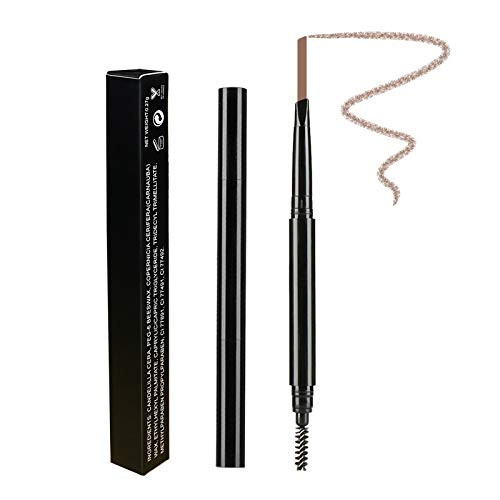Eyebrow Pencil  Eyebrow Pen with Eyebrow Brush  Waterproof  Long Lasting and Easy to Use  Draw Perfect Brows and Create Natural Eye Makeup  Light Coffee