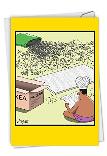 NobleWorks Funny Congratulations Greeting Card Cartoon Congrats Notecard with Envelope Nail Guru C7008CGG NobleWorks Funny Congratulations Greeting Card Cartoon Congrats Notecard with Envelope Nail Guru C7008CGG