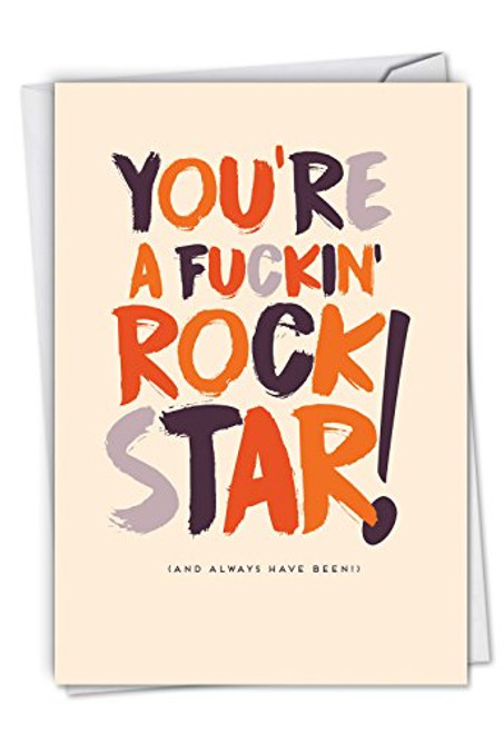 NobleWorks Funny Adult Congratulations Card with Envelope Congrats Greeting Appreciation You re A Rock Star C6403CGG NobleWorks Funny Adult Congratulations Card with Envelope Congrats Greeting Appreciation You re A Rock Star C6403CGG