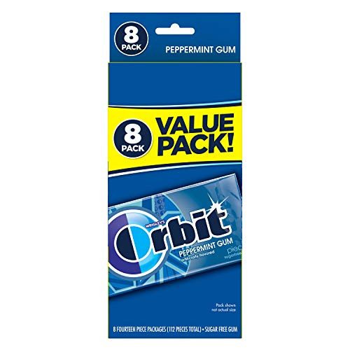 Orbit Peppermint Sugar Free Gum  8 Count