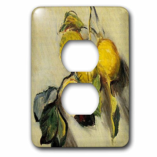 3dRose lsp_179198_6 Branch of Lemons Claude Monet Painting Cropped Dated 1883, Pd-Us Light Switch Cover