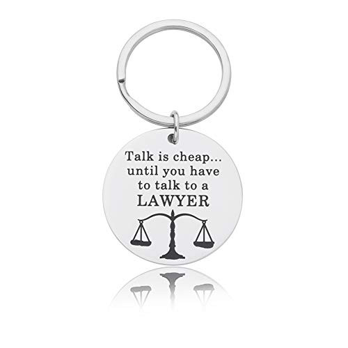 Funny Lawyer Keychain New Lawyer Gift Attorney Gift Law School Graduation Gift Law Student Gift Humor Quotes Talk is Until You Talk to A Lawyer Scales of Justice Birthday Gifts Key Chain Funny Lawyer Keychain New Lawyer Gift Attorney Gift Law School Graduation Gift Law Student Gift Humor Quotes Talk is Until You Talk to A Lawyer Scales of Justice Birthday Gifts Key Chain