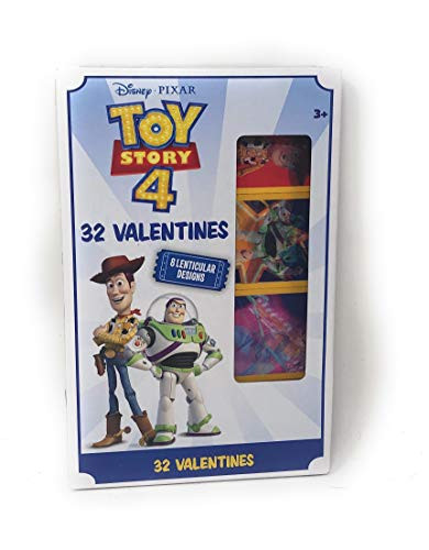 Disney Pixar Toy Story 4 Classroom Valentines Lenticular Designs ~ 32 count