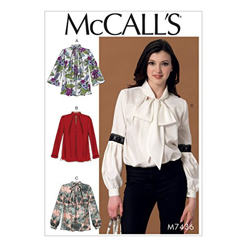 McCall Patterns Misses  Notch Neck Sleeve and Neckband Variations Tops