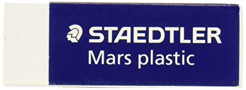 3 x Staedtler Mars Latex Free Eraser  White  1 Pack