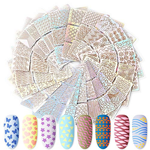 24 Sheets Nail Vinyl Stencils Nail Art Decoration Stickers Set Nail Art Design Stickers Tips Decals Hollow Nail Stencil Stickers for Manicure DIY Nail Art Design 24 Sheets Nail Vinyl Stencils Nail Art Decoration Stickers Set Nail Art Design Stickers Tips Decals Hollow Nail Stencil Stickers for Manicure DIY Nail Art Design